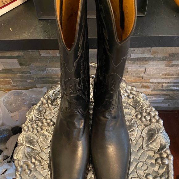 (NWOT) LUCCHESE PREMIUM CLASSICS WESTERN BOOTS BLACK G 9033.73 11 D (BRAND NEW) - Picture 14 of 16
